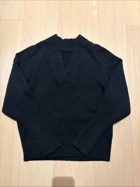 Black CO collection wool cashmere sweater small